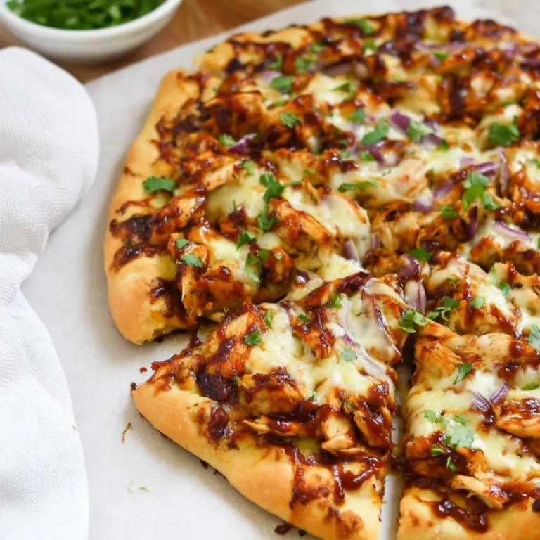 Bezglutenowa pizza BBQ z kurczakiem