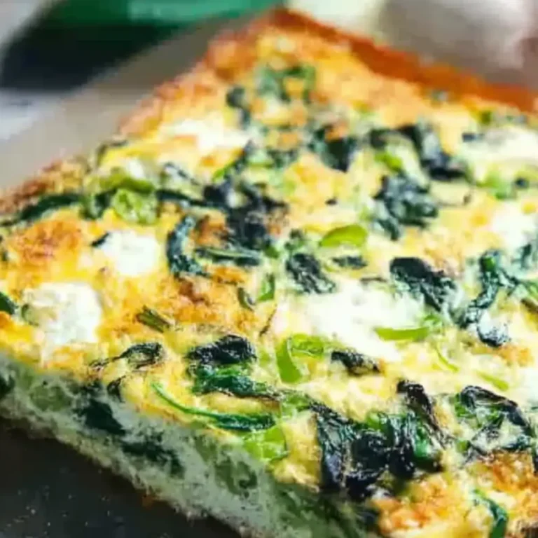 Budyń szpinakowy z mozzarellą