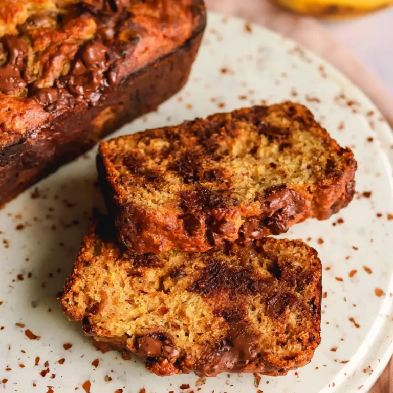 Chlebek bananowy z kawałkami czekolady