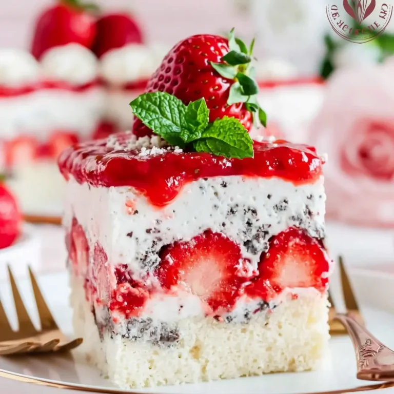 Ciasto stracciatella na biszkopcie z truskawkami