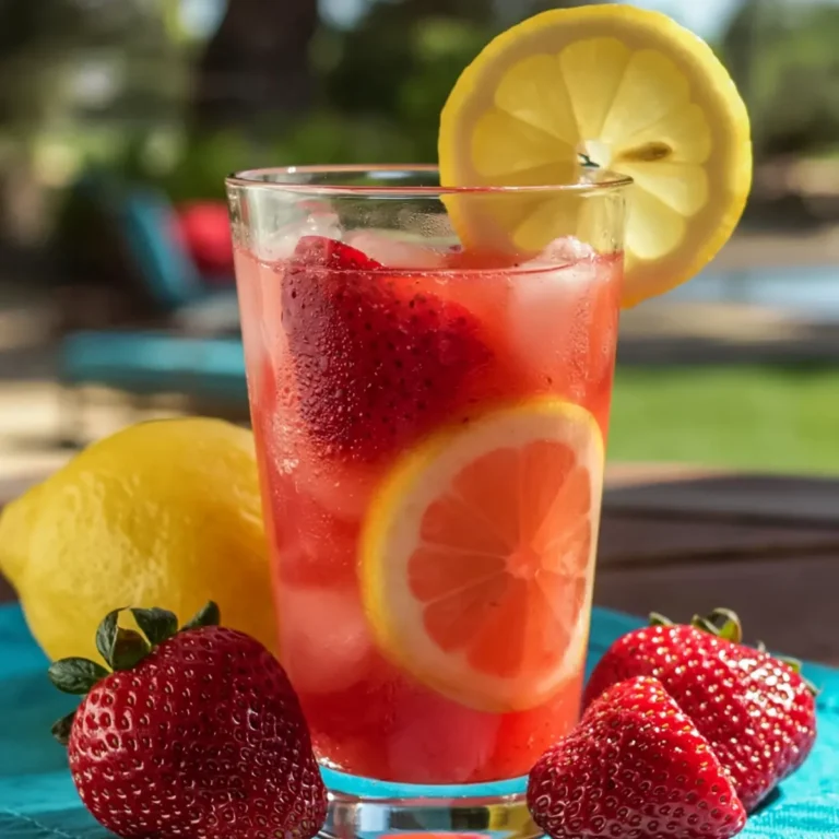 Lemoniada truskawkowo-bazyliowa
