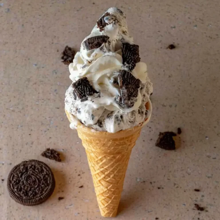 Lody ciasteczkowo-śmietankowe bez ubijania