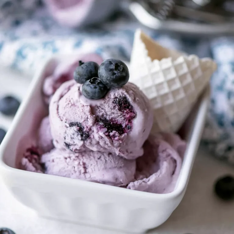 Lody jagodowe bez ubijania