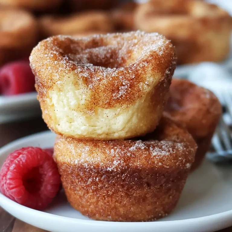 Muffinki z tostów francuskich z cukrem cynamonowym