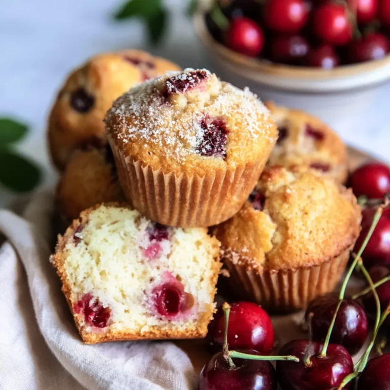 Muffiny z wiśniami