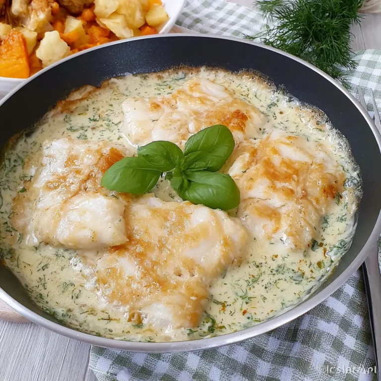 Ryba w sosie śmietanowo-koperkowym