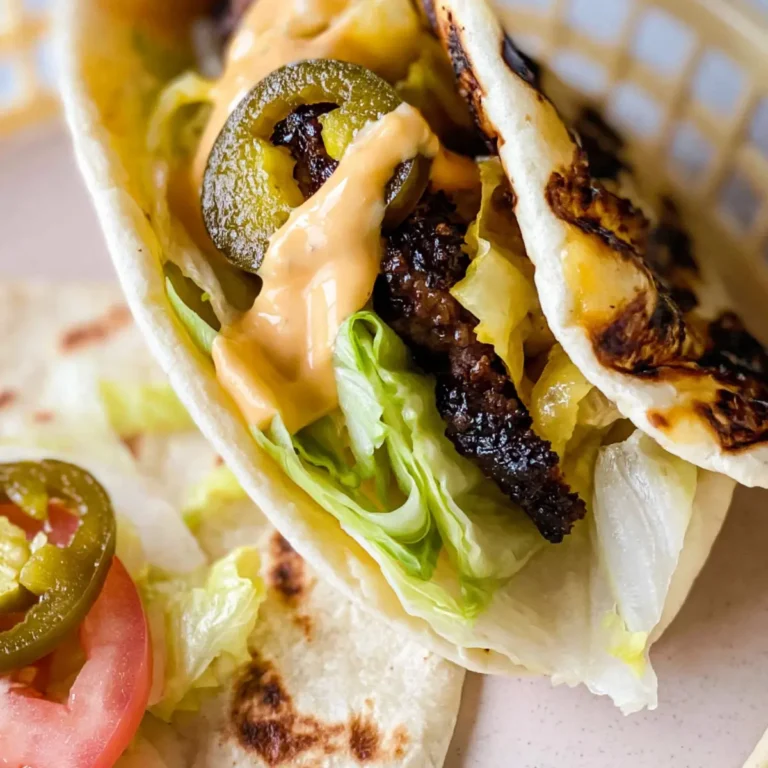 Taco smash burger z sosem burgerowym