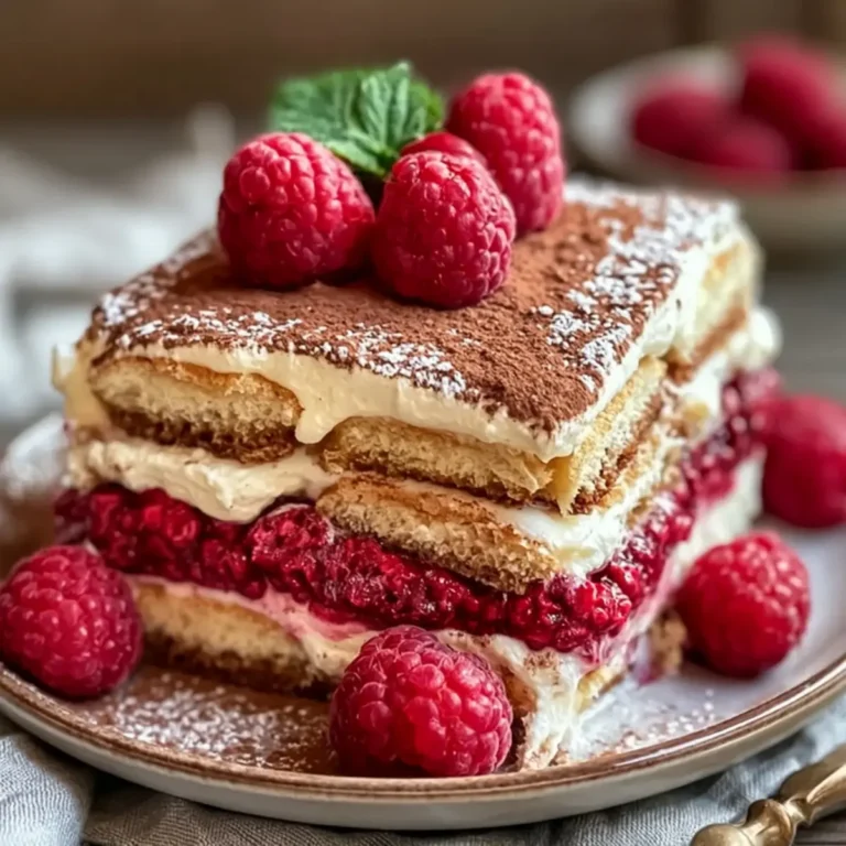Tiramisu malinowe