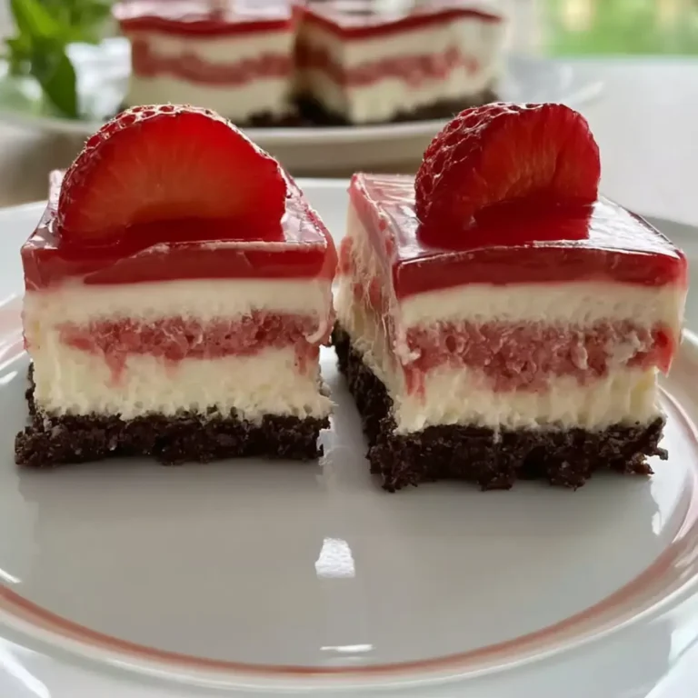 Warstwowy deser truskawkowy z mascarpone