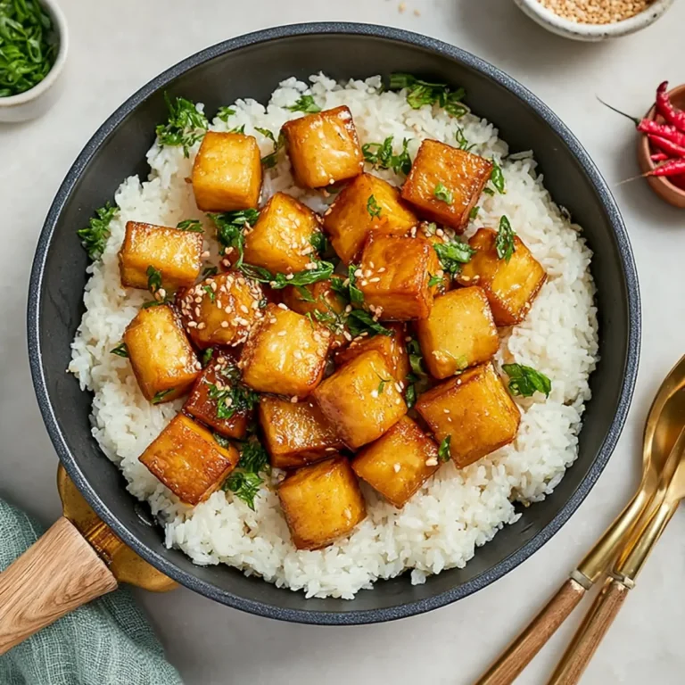 Wegańskie tofu czosnkowe